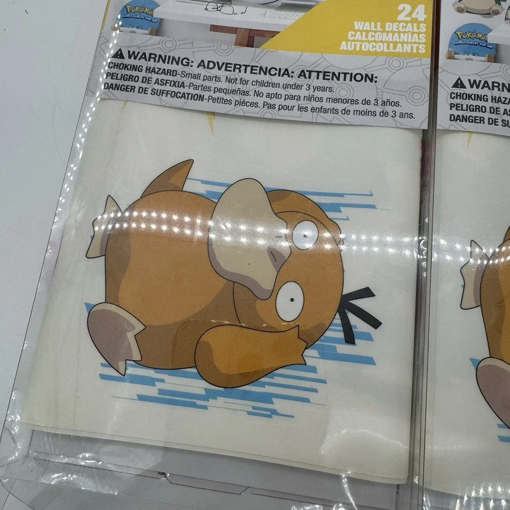 RoomMates‎ Pokemon Peel & Stick Wall Decals 24pc Lot 2 Pikachu Snorlax New Open